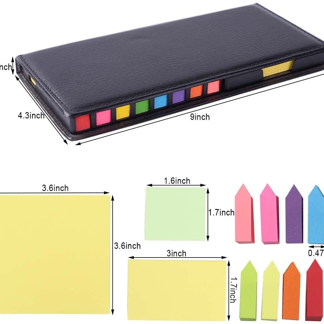 Customized office combo sticky notes PU cover