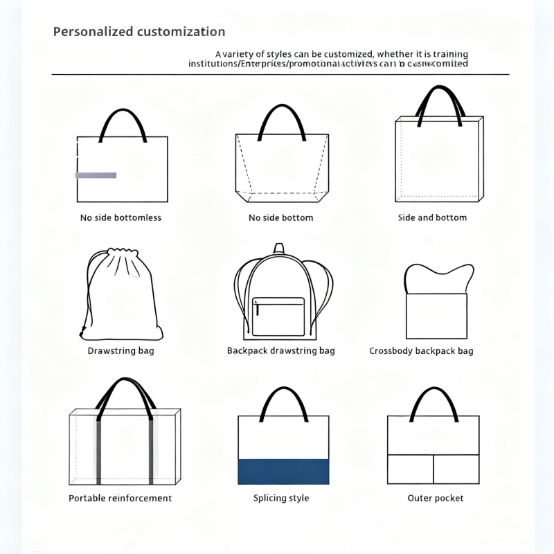 Recyclable Fabric Non Woven Shopping Bags with logo