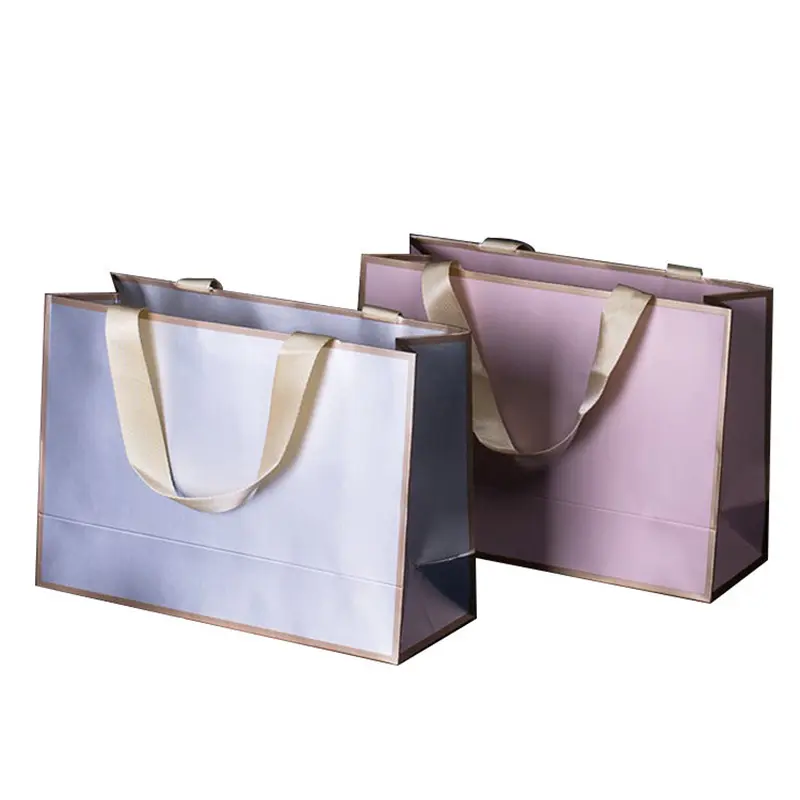 Wholesale Recyclable Large Luxury Jewelry Shopping Bags With Ribbon Handle Manufacturer, Factory