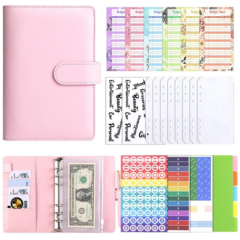 Custom A6 PU Leather Loose-leaf Notebook