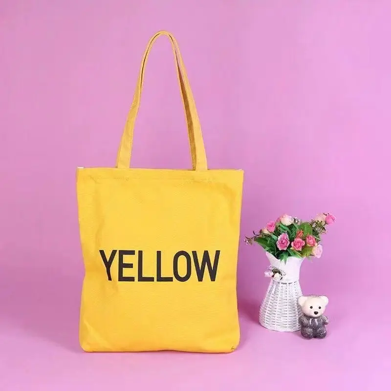 Custom Logo Canvas Cotton Tote Bags