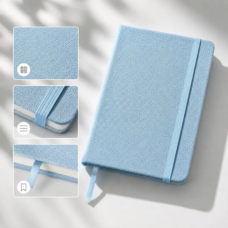 Custom Fabric Hardcover Notebook with Logo