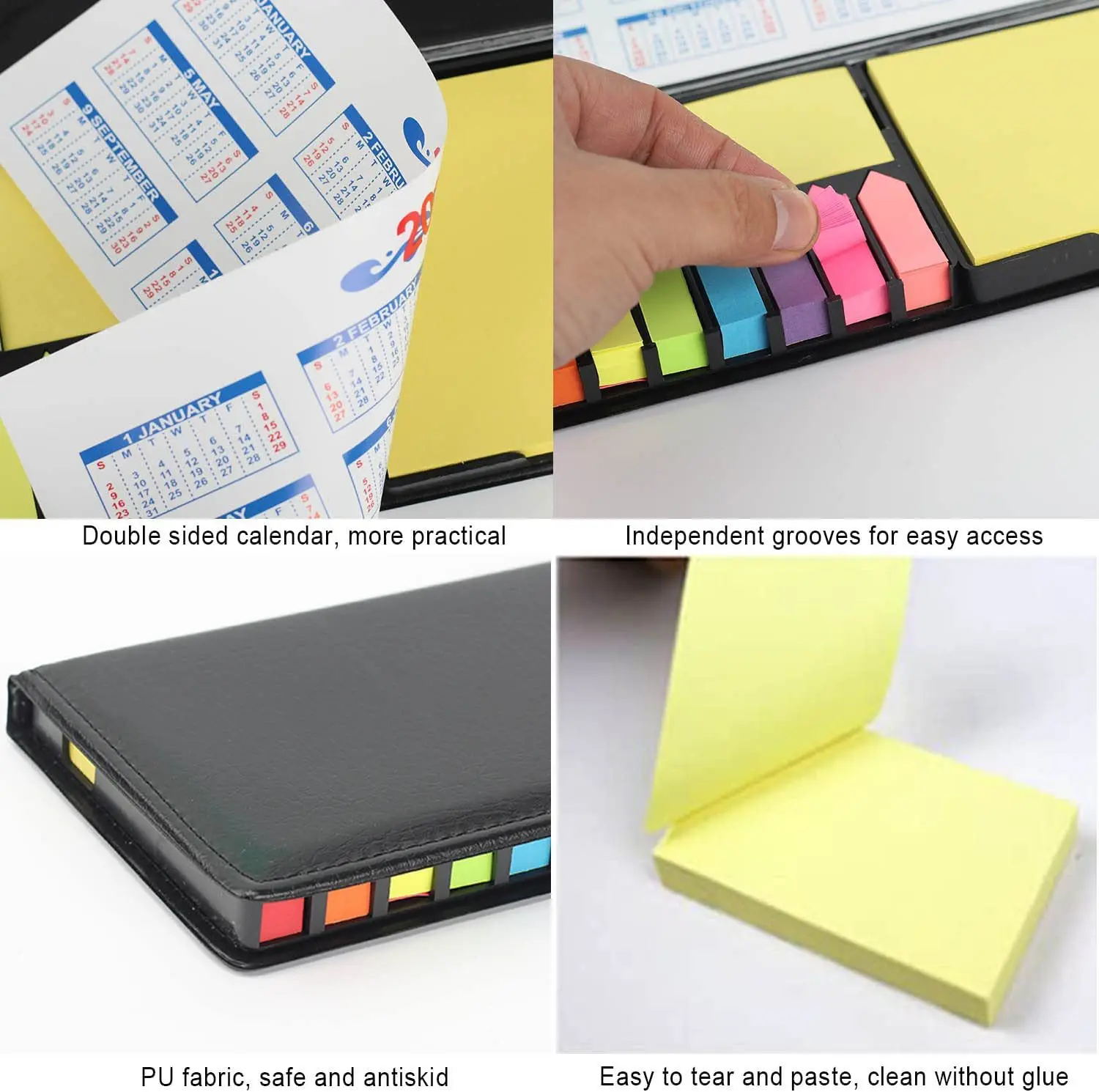 China Customized office combo sticky notes PU cover Manufacturer, Factories