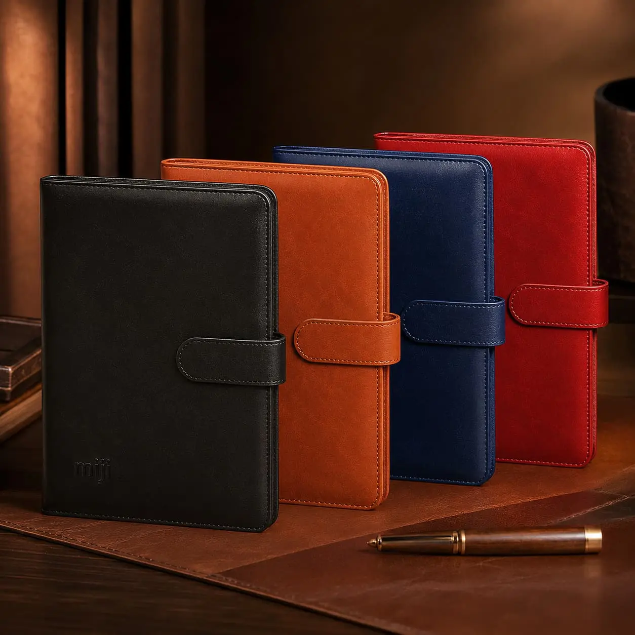 China Custom A5 / B5 Smooth PU Strap Closure Notebook | 80g Paper Manufacturer, Factory