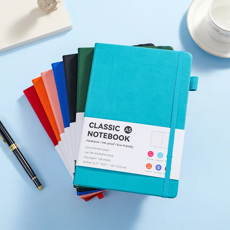 Custom A5 notebook with a removable core and binding strap Supplier, Factories