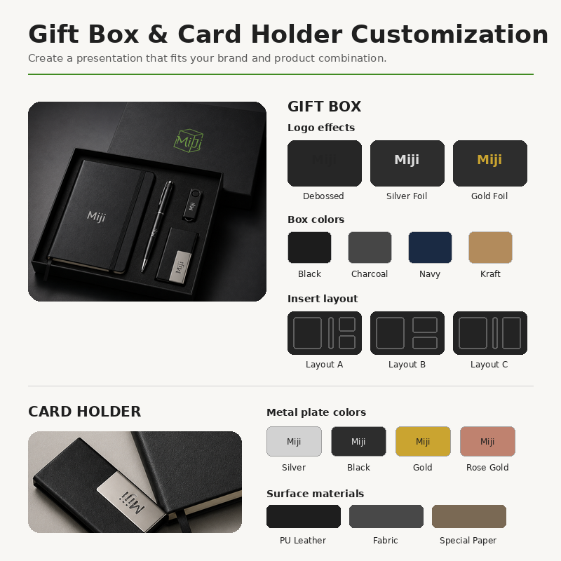 Gift Box and Card Holder Customization