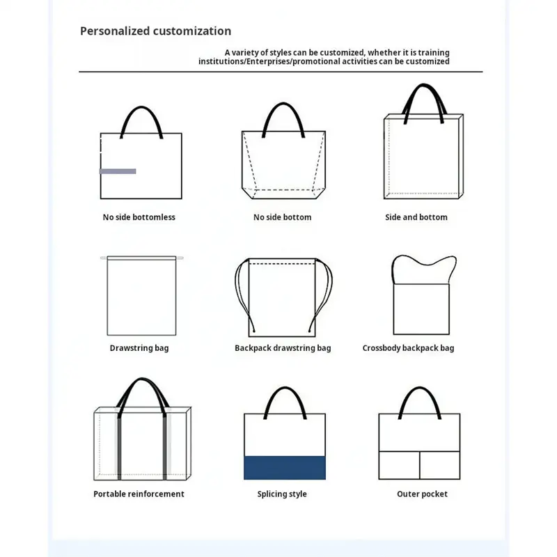 Custom Logo Printed Reusable Ultrasonic Heat Sealed Women Shopping Promotional Tote Non Woven Bag