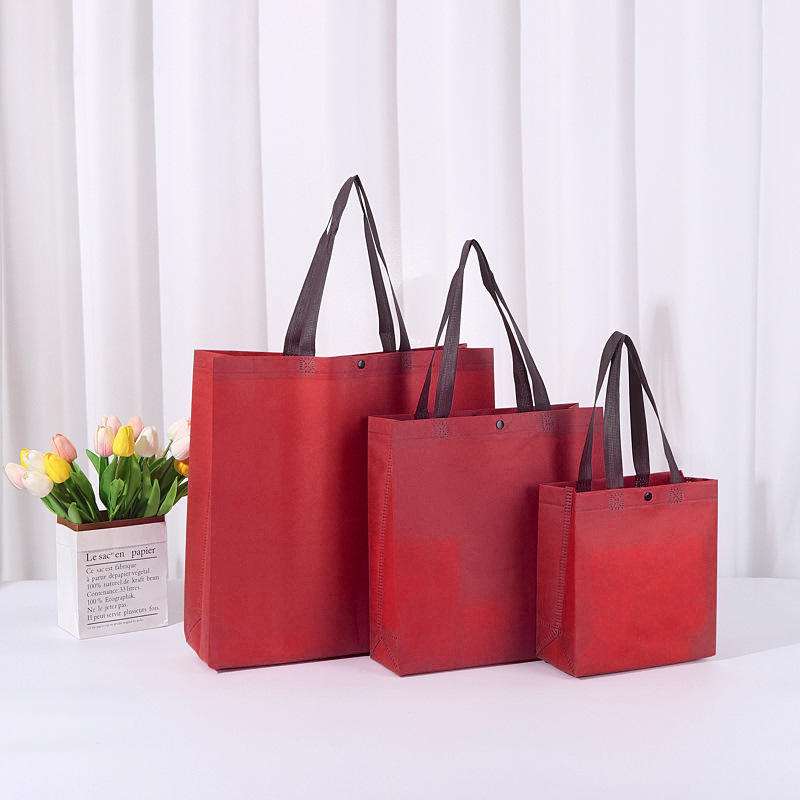 Wholesale Non Woven Grocery Shopping Tote Reusable Bag Ecological Non-woven Bag Biodegradable Recycle