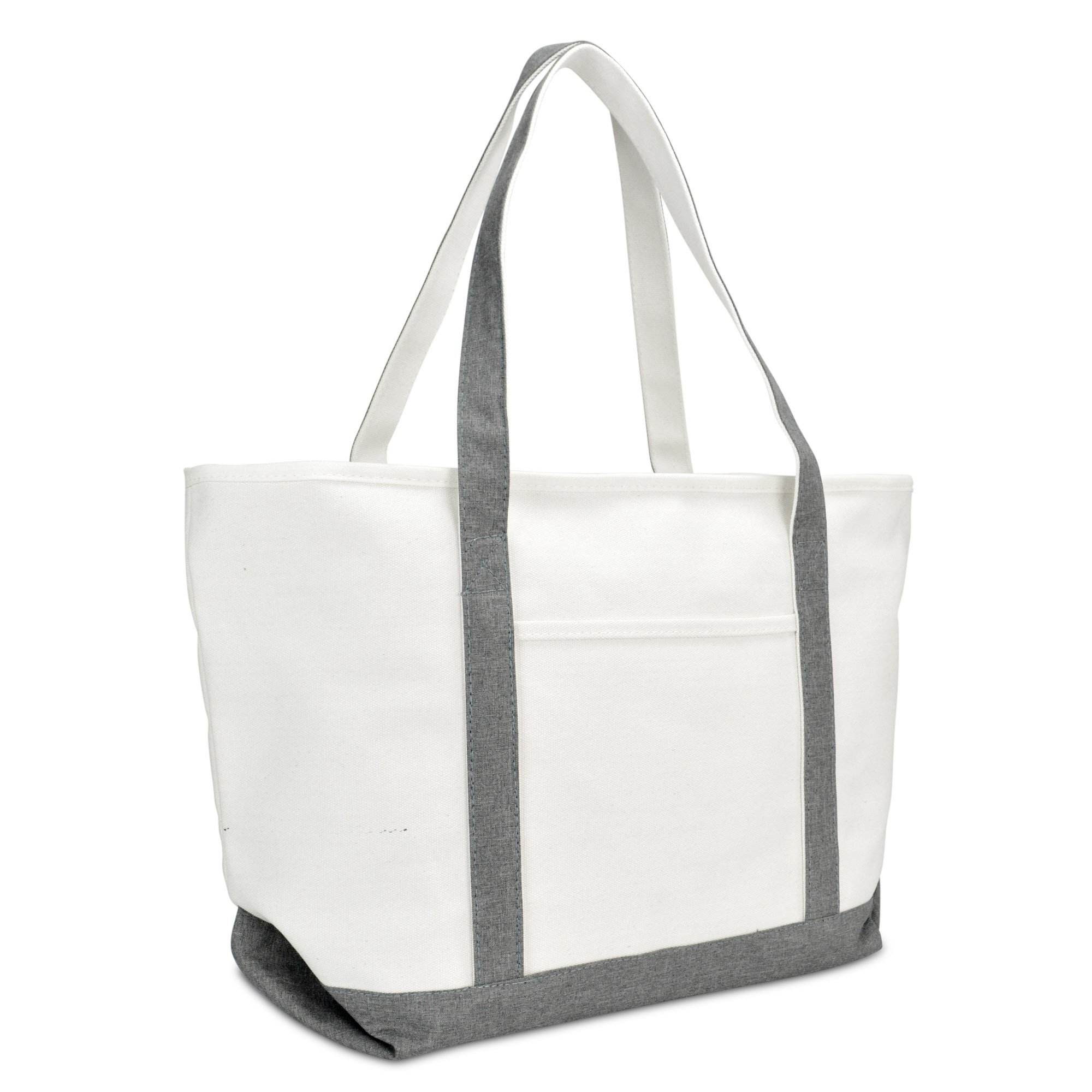 Long Handle Eco-Friendly Durable Cotton Canvas Tote Shopping Bag