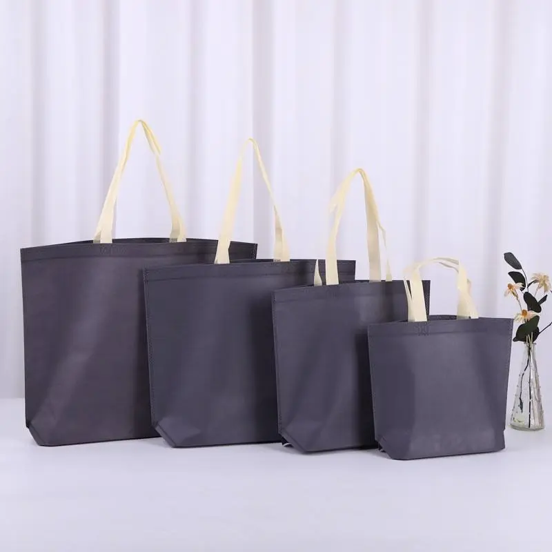 Custom Printed Recyclable Fabric Non Woven Shopping Bags with logo