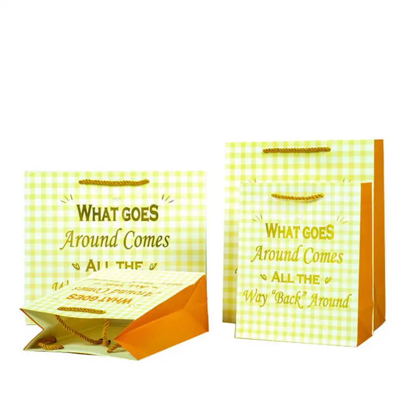 Wholesale Gilding Process Laminated Packaging Paper Gift Bag Custom Manufacturer, Supplier