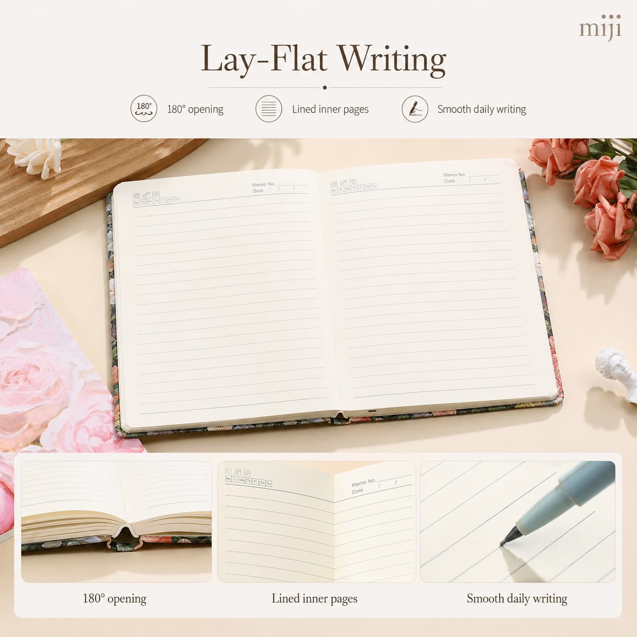 Lay-Flat Writing