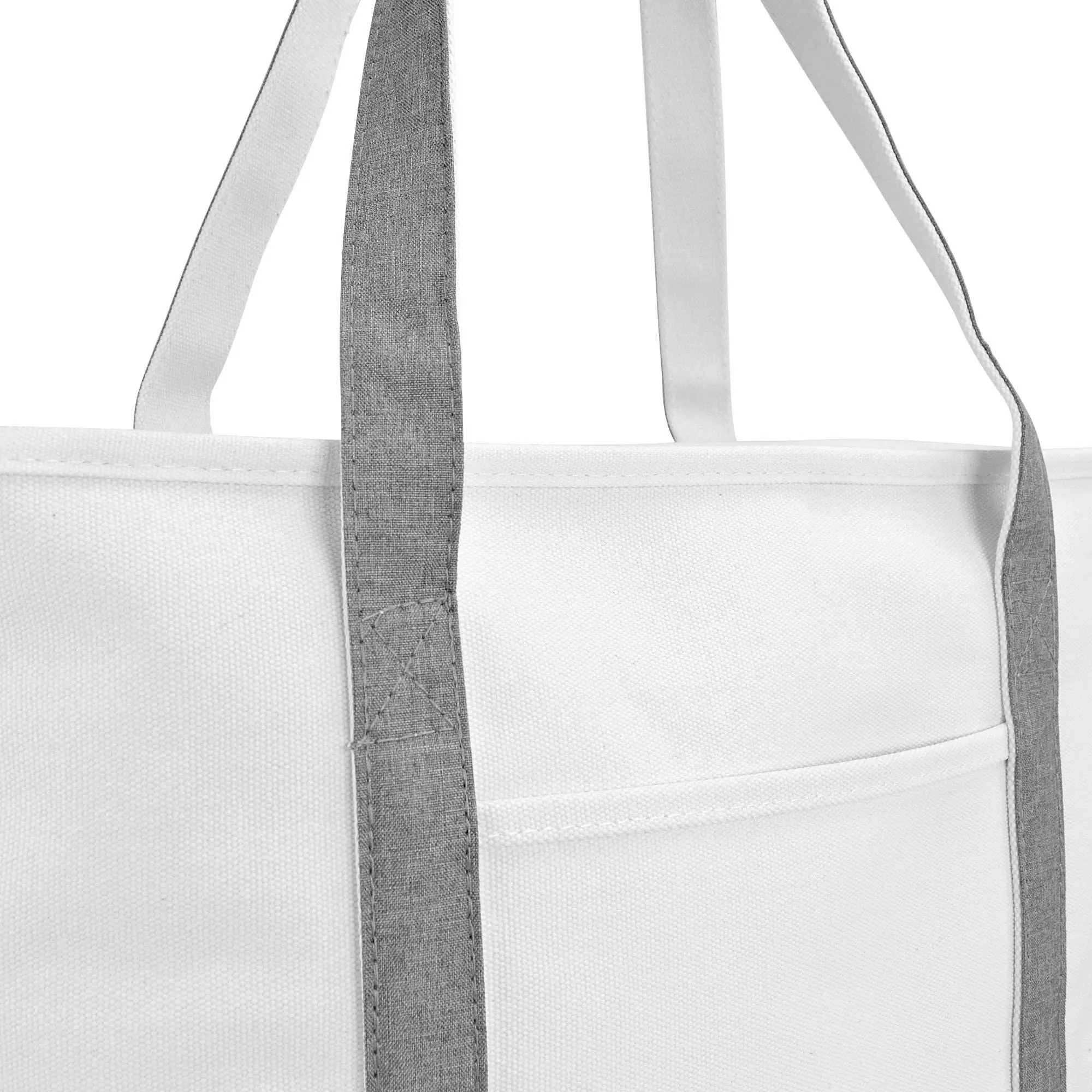 Wholesale Long Handle Eco-Friendly Durable Cotton Canvas Tote Shopping Bag Manufacturers, Supplier