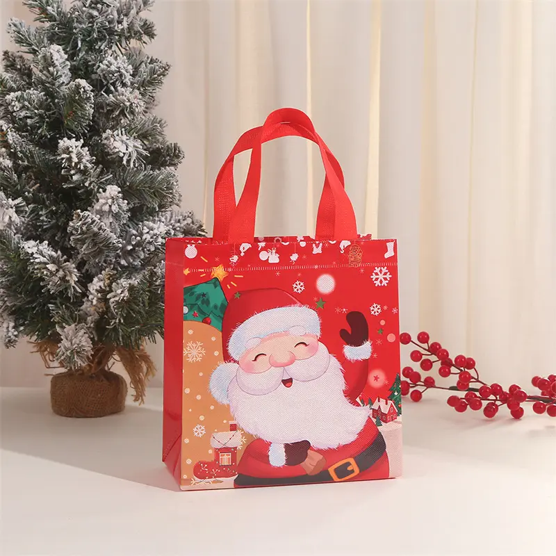 Wholesale Christmas Gift Bags Large Size Non-Woven Fabric Tote Bags Manufacturers, Factories