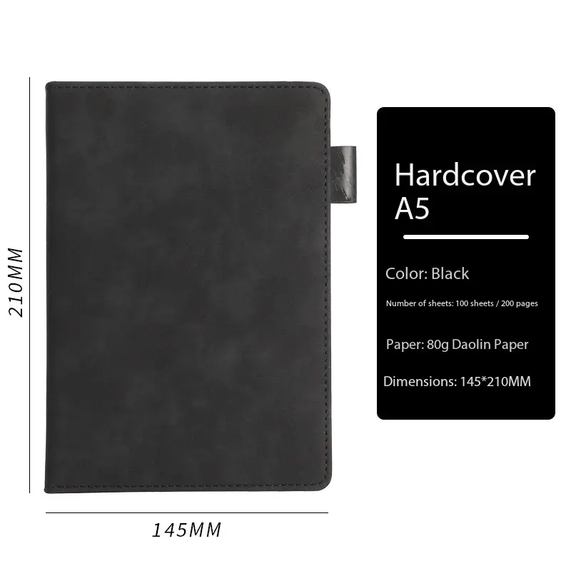 Custom Engraved thickened business-style A5 notebook Manufacturers, Suppliers
