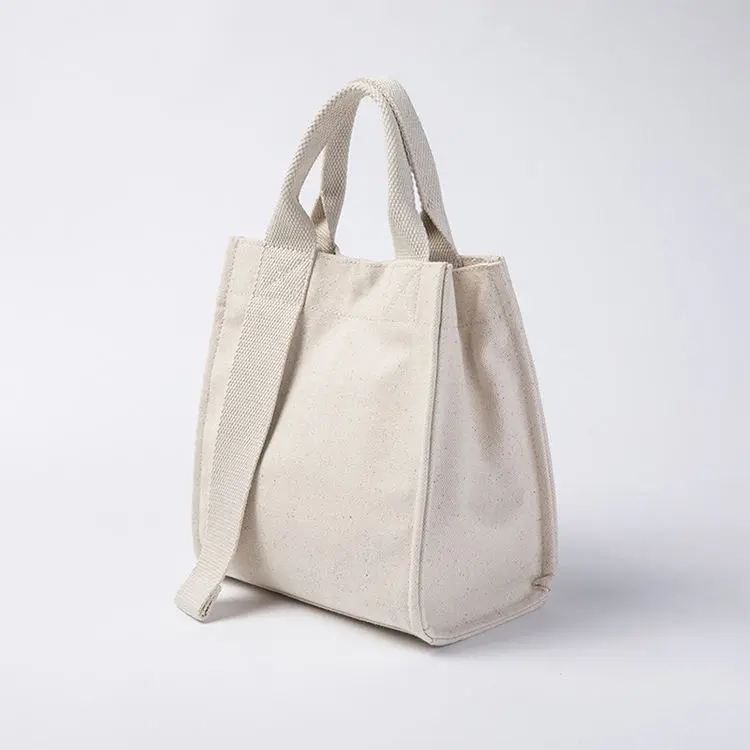 Custom Print Cotton Fashion Messenger Tote Small Square Bag