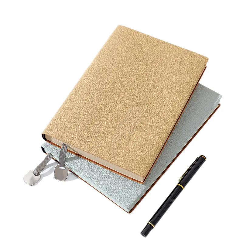 China A5 lychee-textured simple soft leather notebook Manufacturer, Supplier