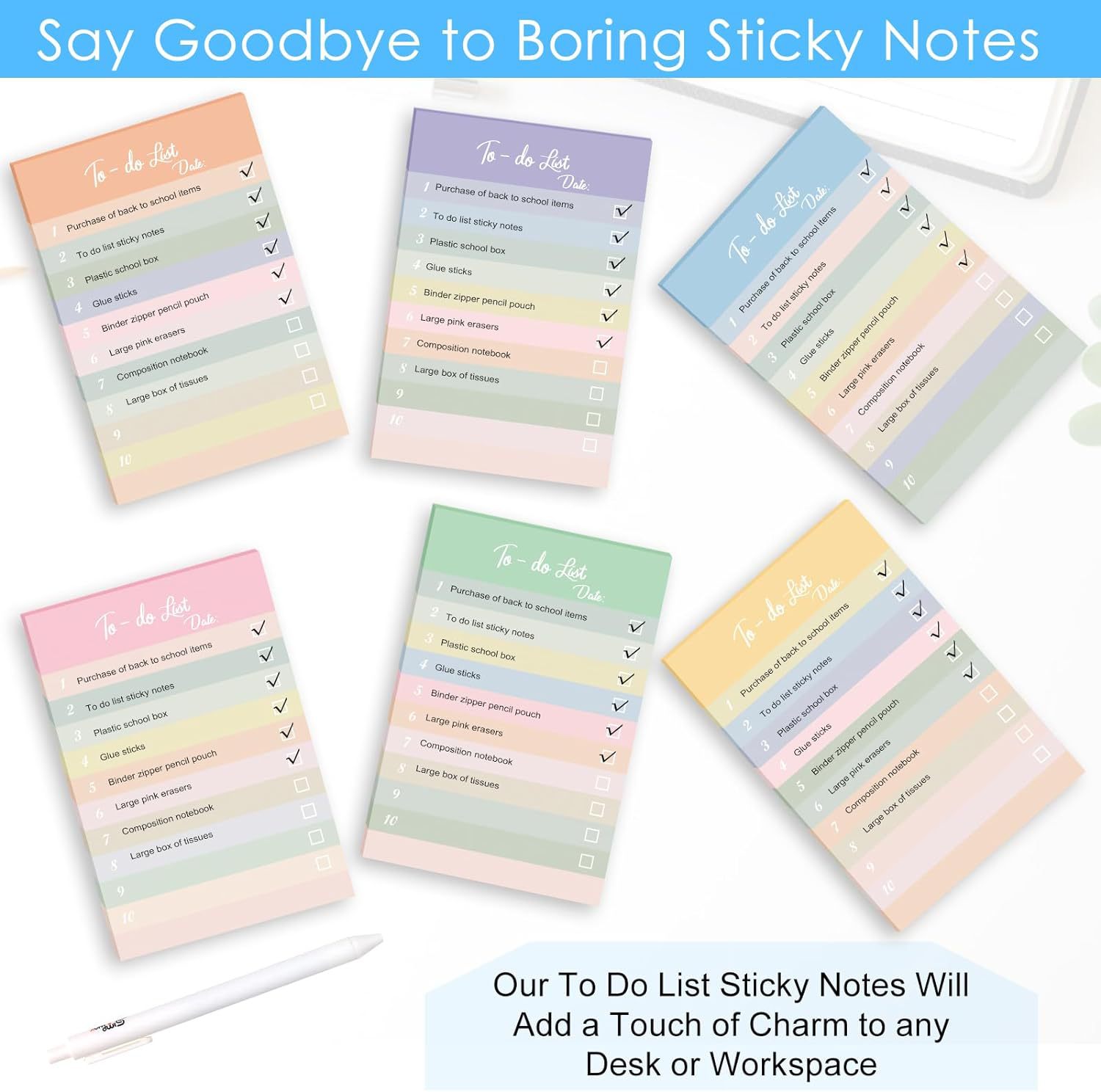rainbow creative sticky notes