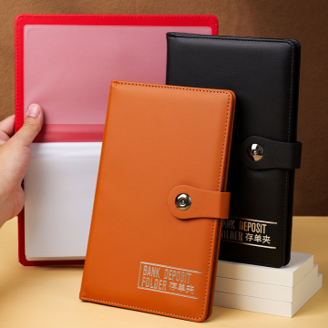 Deposit and receipt storage clip