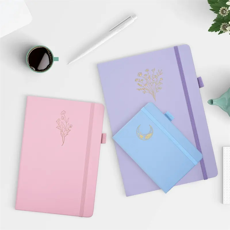 Wholesale A6 Faux Leather Simple Lined Notebook with A Tie Closure Factories, Factory