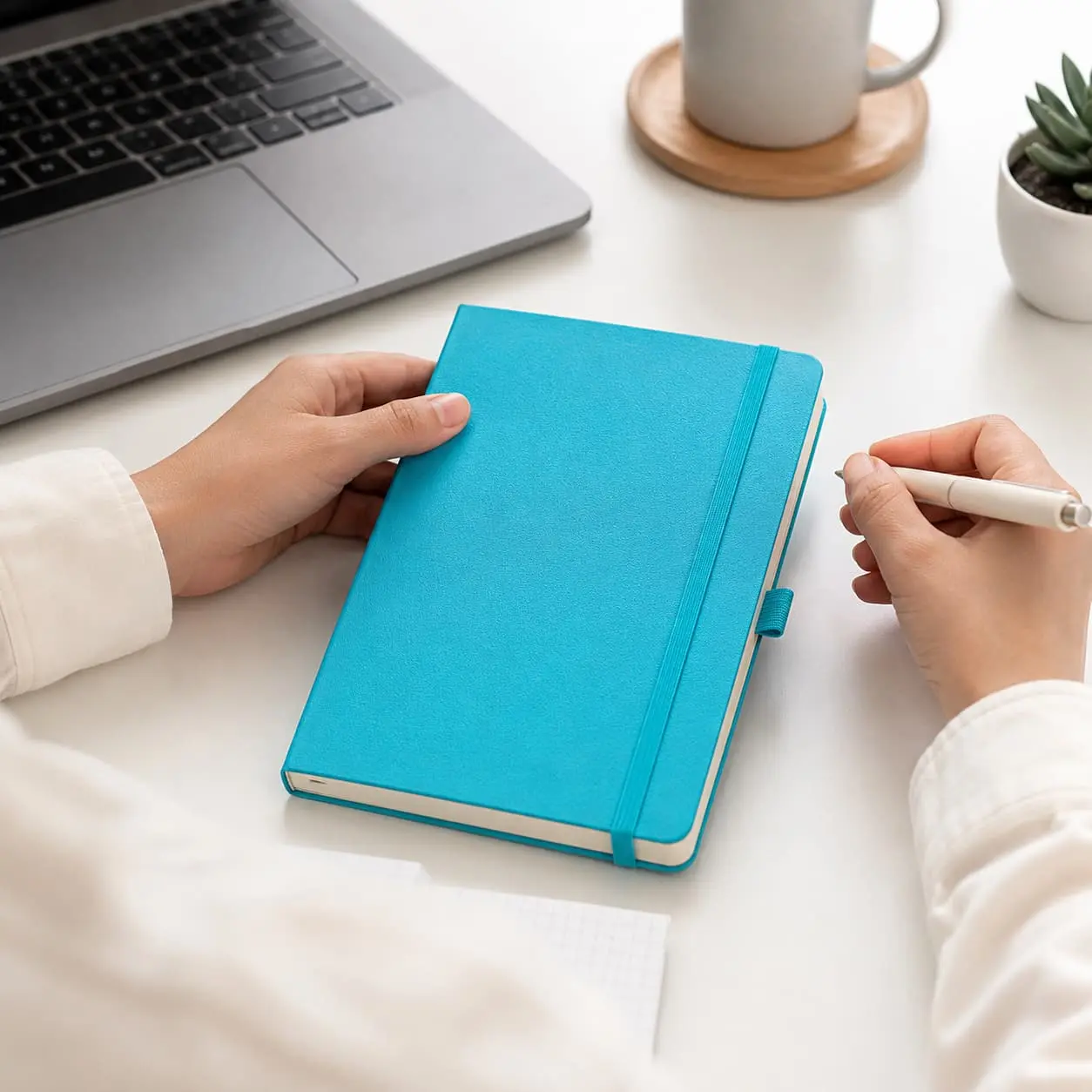 Wholesale Custom A5 Colorful PU Hardcover Notebook with Elastic Band | OEM Journal Manufacturer, Factory