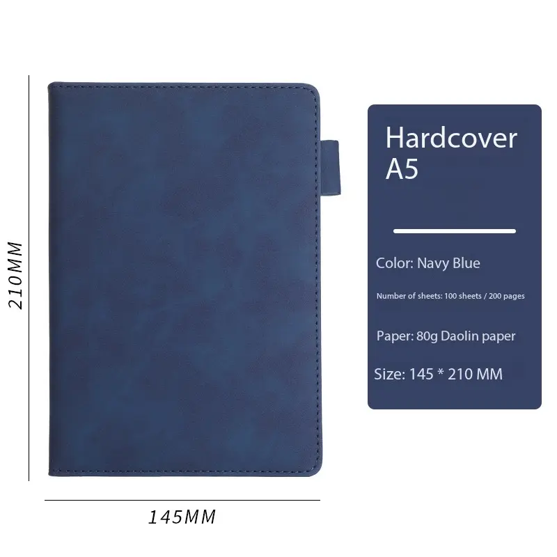 Custom Engraved thickened business-style A5 notebook Manufacturers, Suppliers