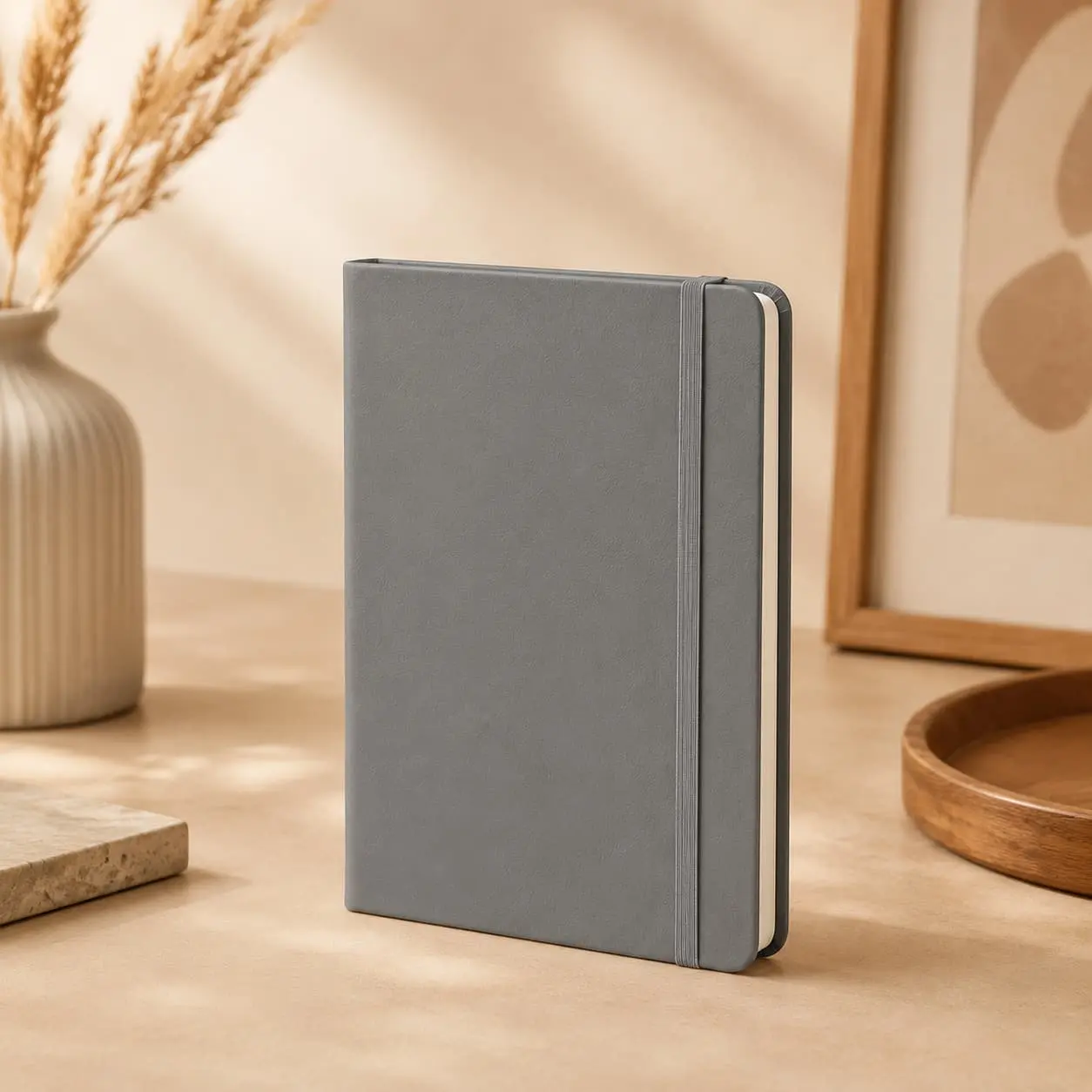 Custom Custom A5 Soft-Touch PU Hardcover Elastic-Band Notebook | 192 Pages Supplier, Factories