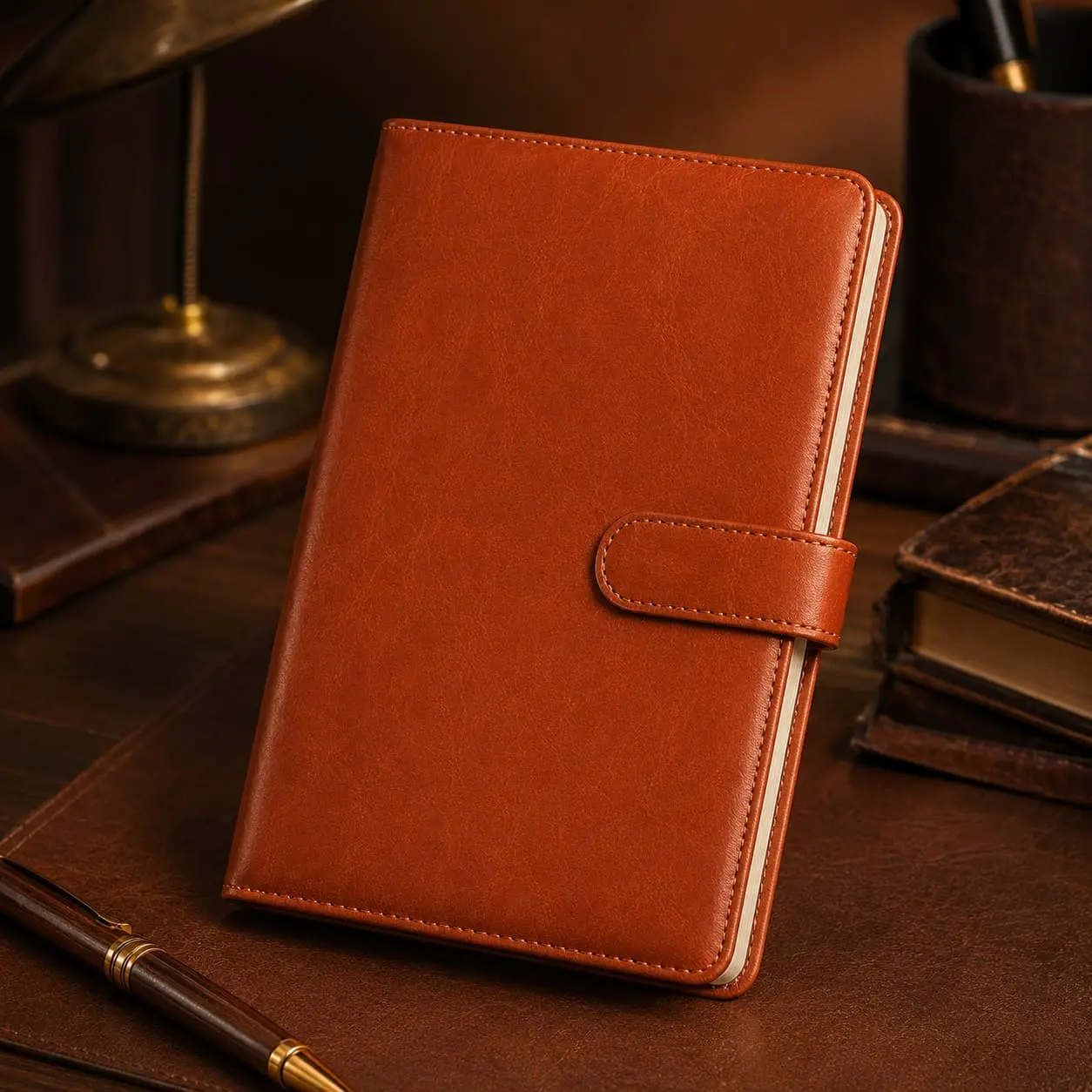 China Custom A5 / B5 Smooth PU Strap Closure Notebook | 80g Paper Manufacturer, Factory