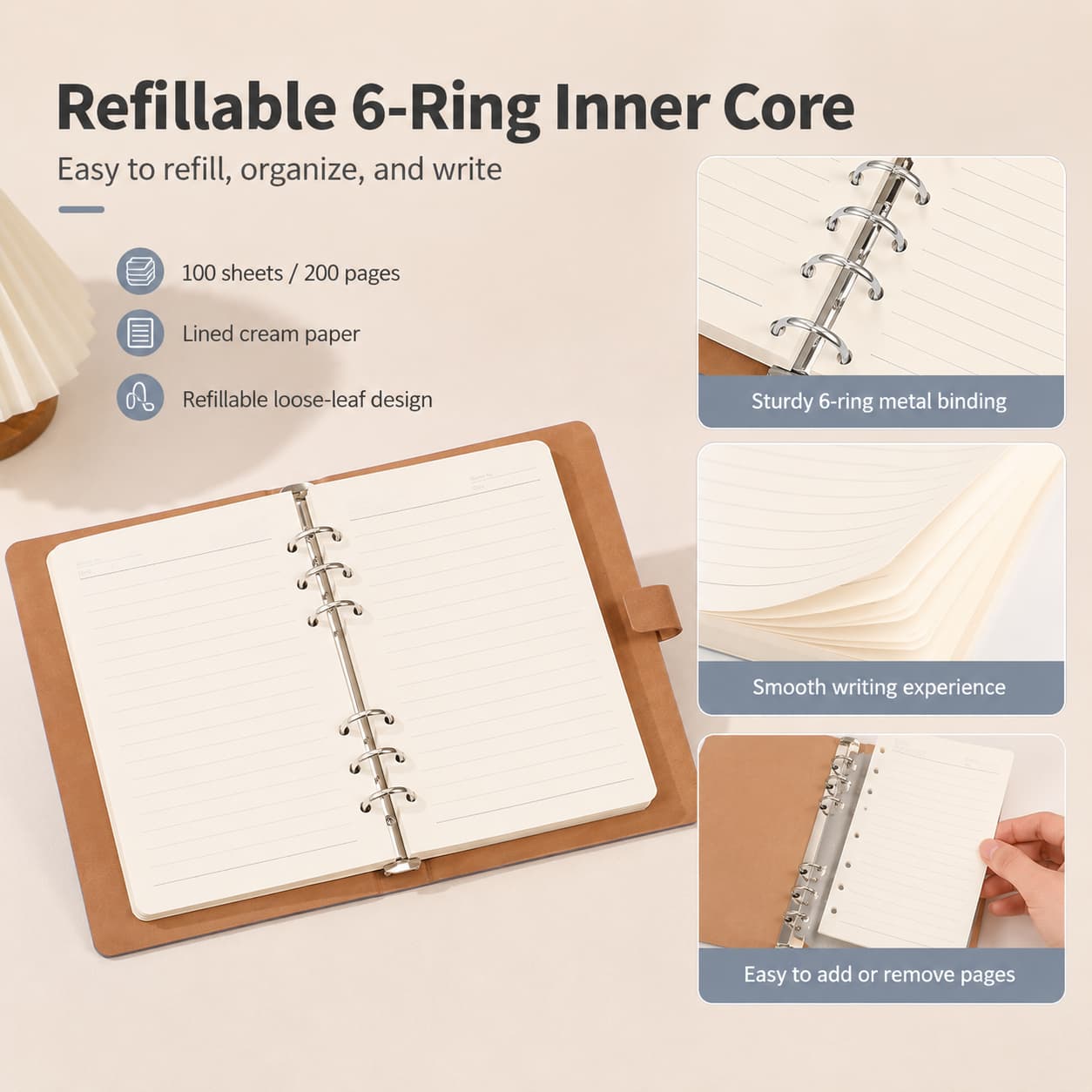 Refillable 6-Ring