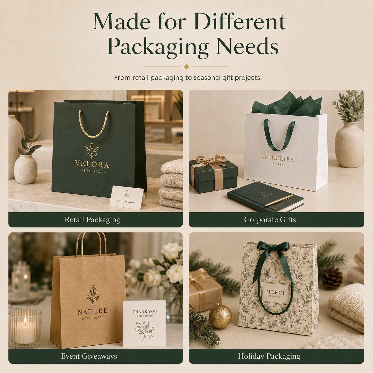 Made for Different Packaging Need
