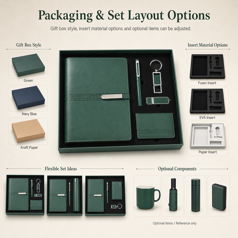 Green Packaging and Set Layout Options