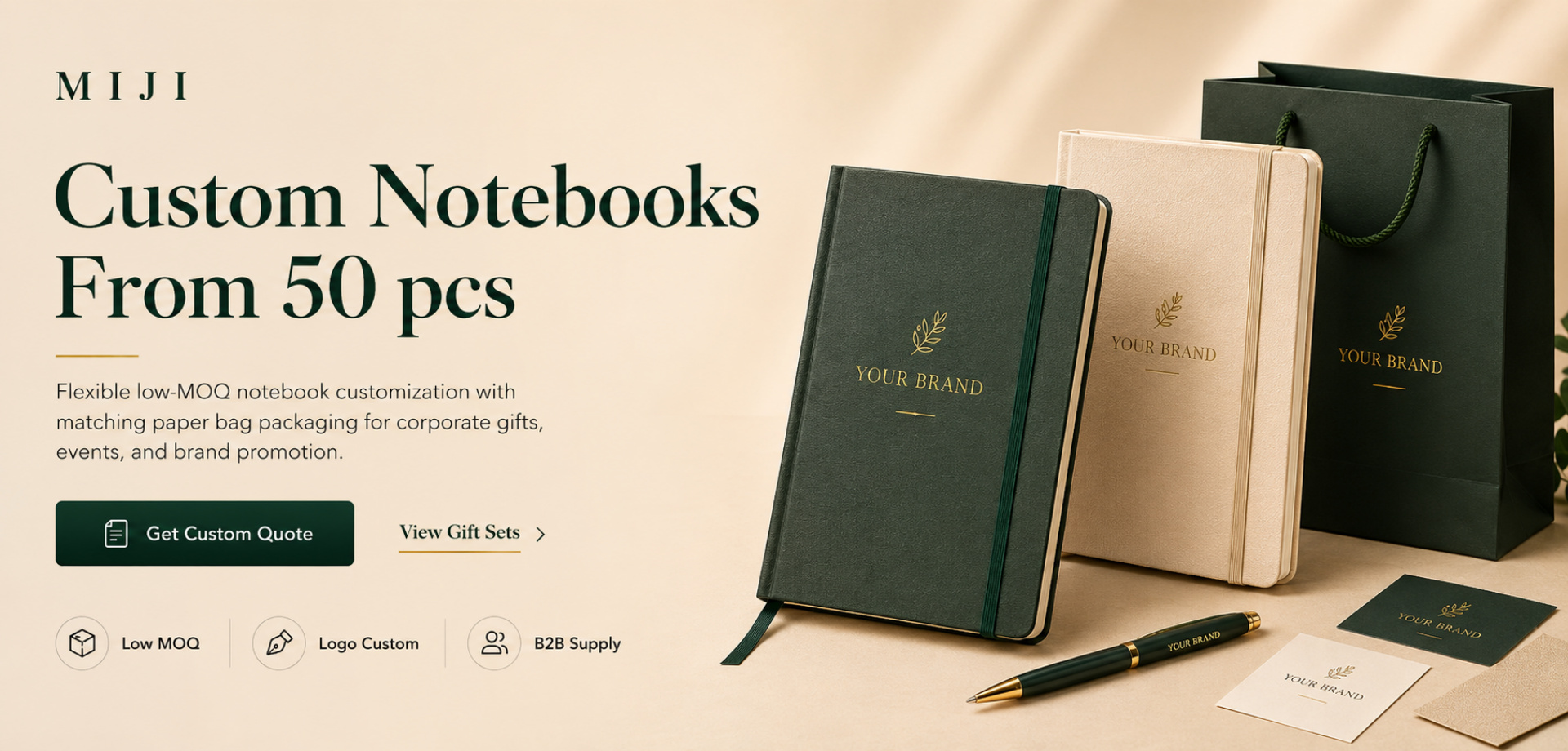 MIJI Custom Notebooks and Paper Products - Brand Solutions for Businesses