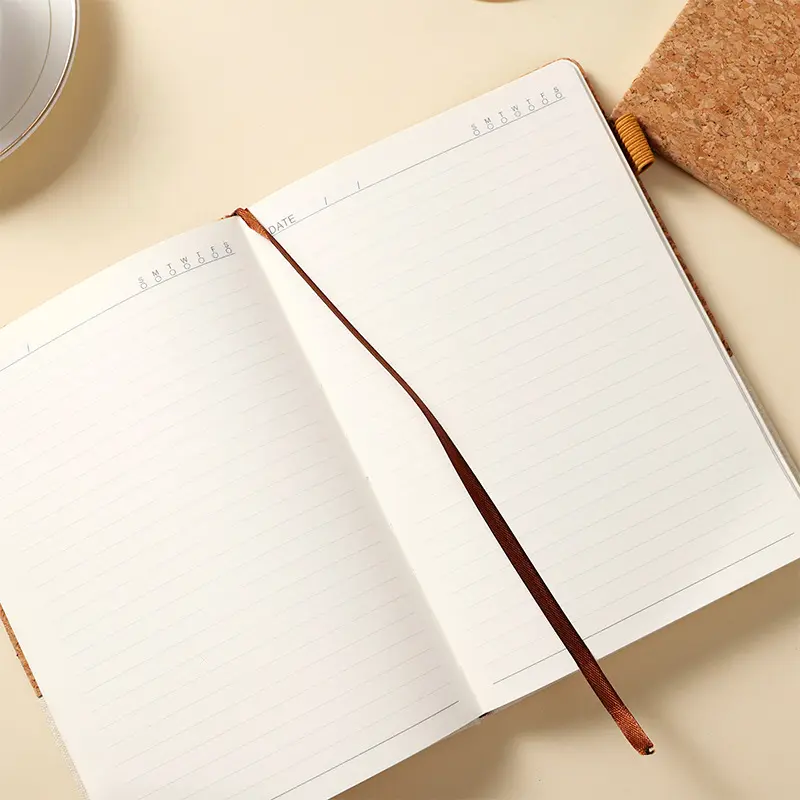 Custom A5 Eco-friendly Creative Cork-patterned Wheat Straw Notebook Suppliers, Factories