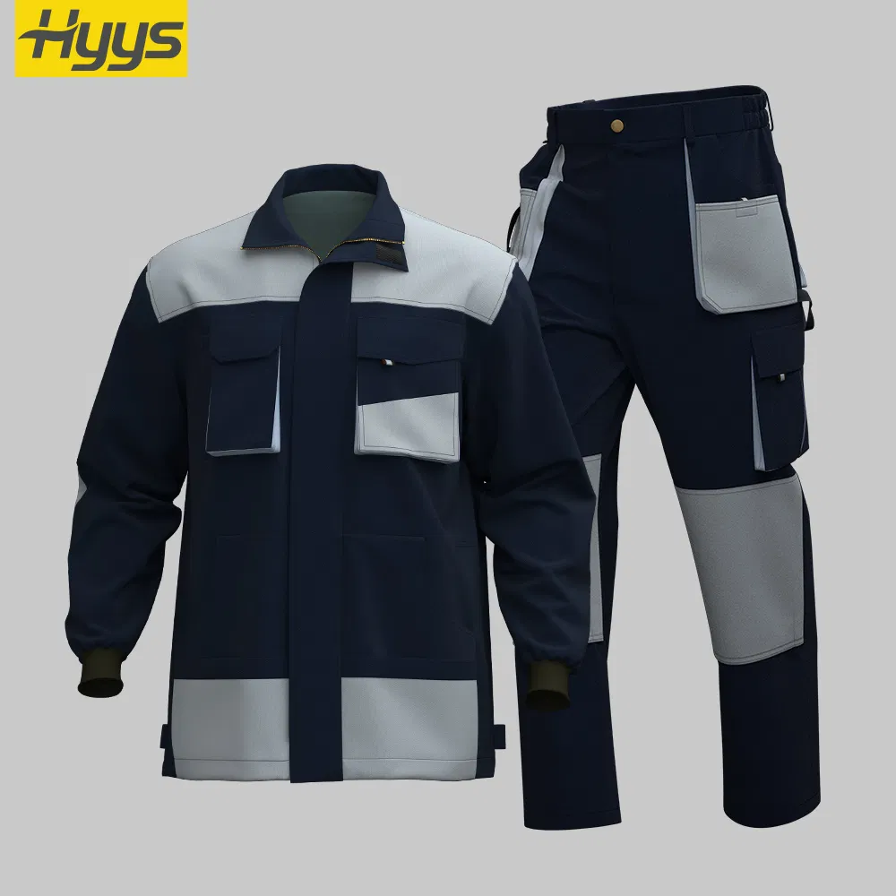 Chaqueta y pantalones de trabajo de seguridad OEM, uniformes de construcción, overoles, ropa de mantenimiento para hombres