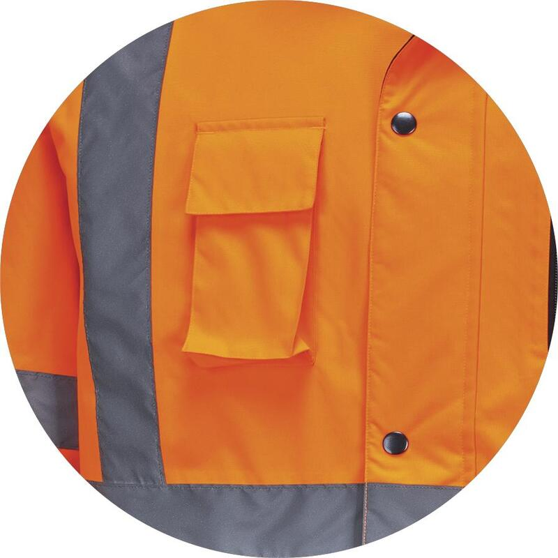Chaqueta de seguridad transpirable de alta visibilidad ropa de trabajo impermeable para construcción Seguridad