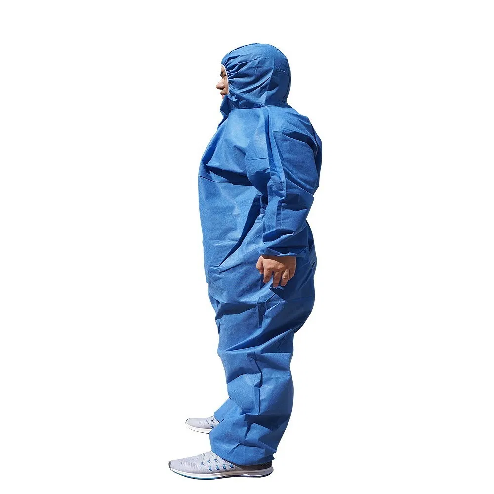 Suministro de Seguridad y Protección Ropa Protectora Desechable Tipo de Fábrica 5/6 Gato 3 Ropa Protectora Desechable de Microporoso SMS para la Eliminación de Asbestos