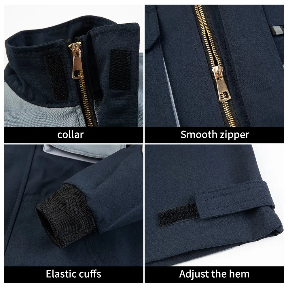Chaqueta y pantalones de trabajo de seguridad OEM, uniformes de construcción, overoles, ropa de mantenimiento para hombres
