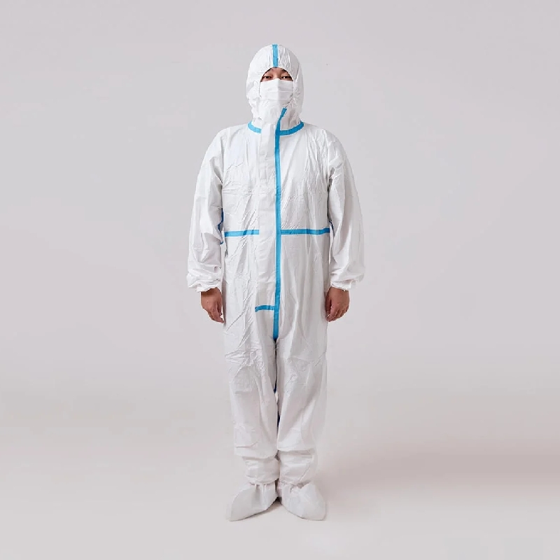 Ropa de trabajo desechable antistática de protección química, monos de tela no tejida
