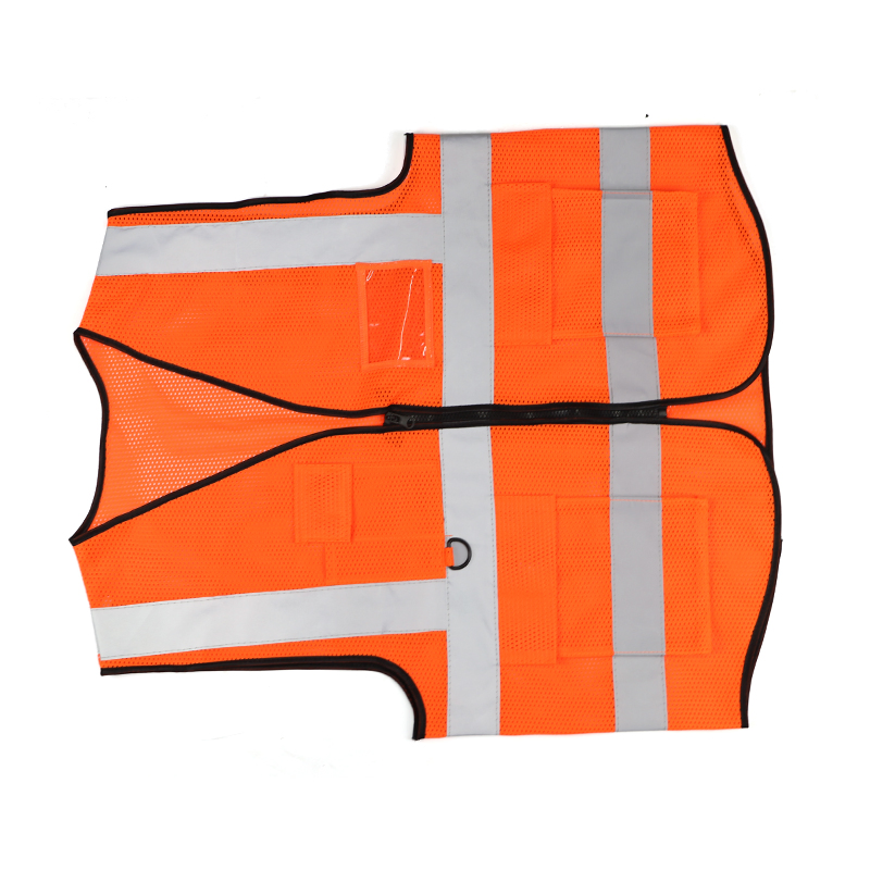 Advertencia de malla de ropa Hearts Dovetail con chaleco reflectante de alta visibilidad y múltiples bolsillos