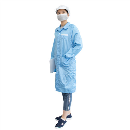 Chaquetas de laboratorio ESD de poliéster uniforme de trabajo ropa de seguridad chaqueta ropa de trabajo para hombres con gorra