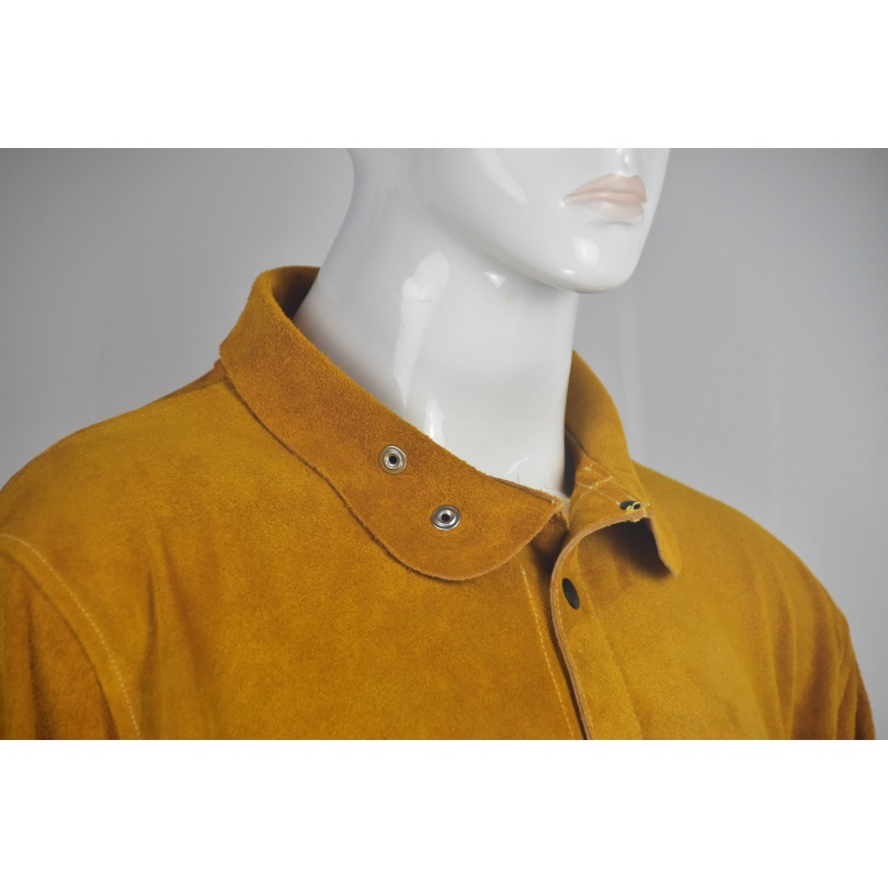 Chaqueta de cuero de soldadura de traje Ropa de trabajo Ropa protectora Abrigo 386