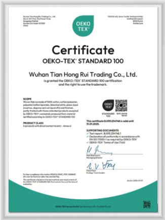 Certificación de calidad del producto
