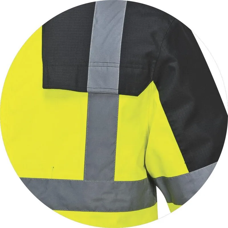 Chaqueta reflectante de protección personal para la construcción, ropa de trabajo, vestimenta de seguridad laboral