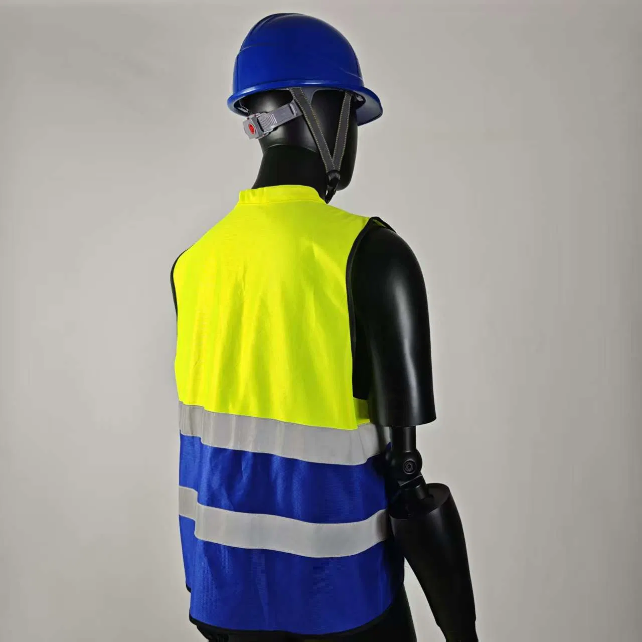 Chaleco Reflectante Transpirable para Ciclismo y Uniforme de Trabajo en Sanidad Antiestático con Cremallera de Gran Tamaño Ropa de Seguridad Personalizable para Construcción