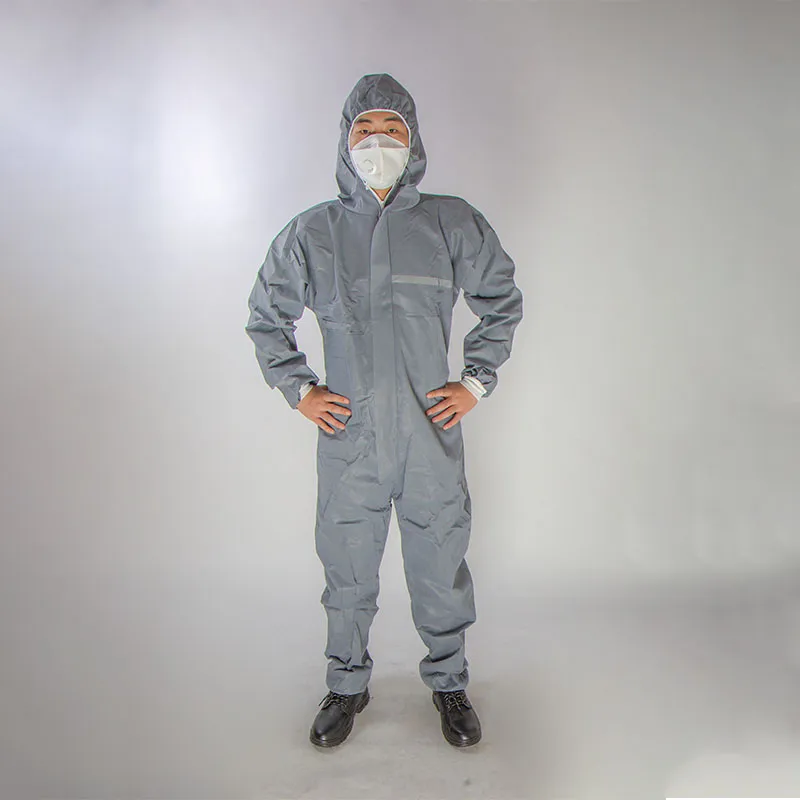 Traje Químico Desechable Cubierto Protección Completa Ropa Protectora