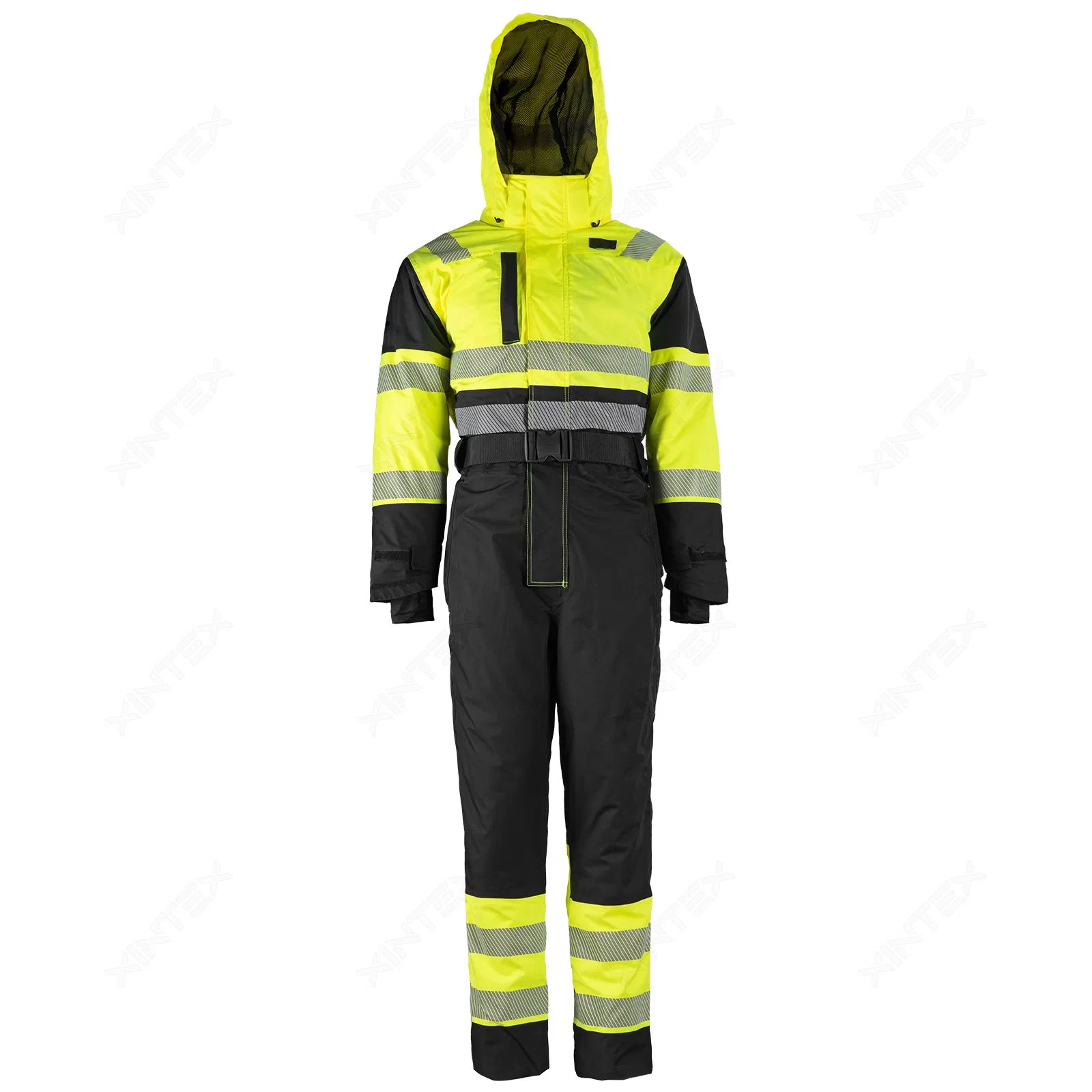 Chaqueta de invierno de seguridad OEM, aislante, de alta visibilidad, ropa de trabajo protectora