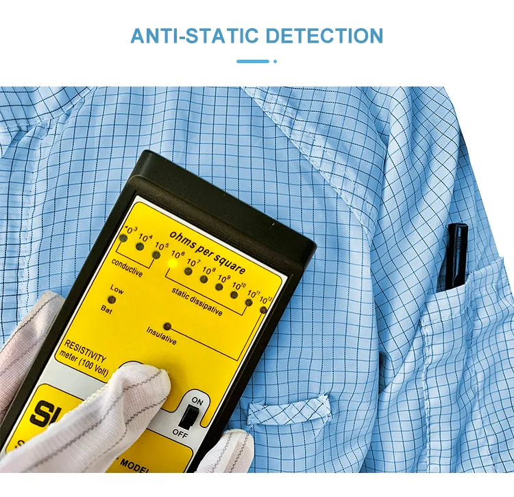 Ropa protectora antiestática de fibra conductora