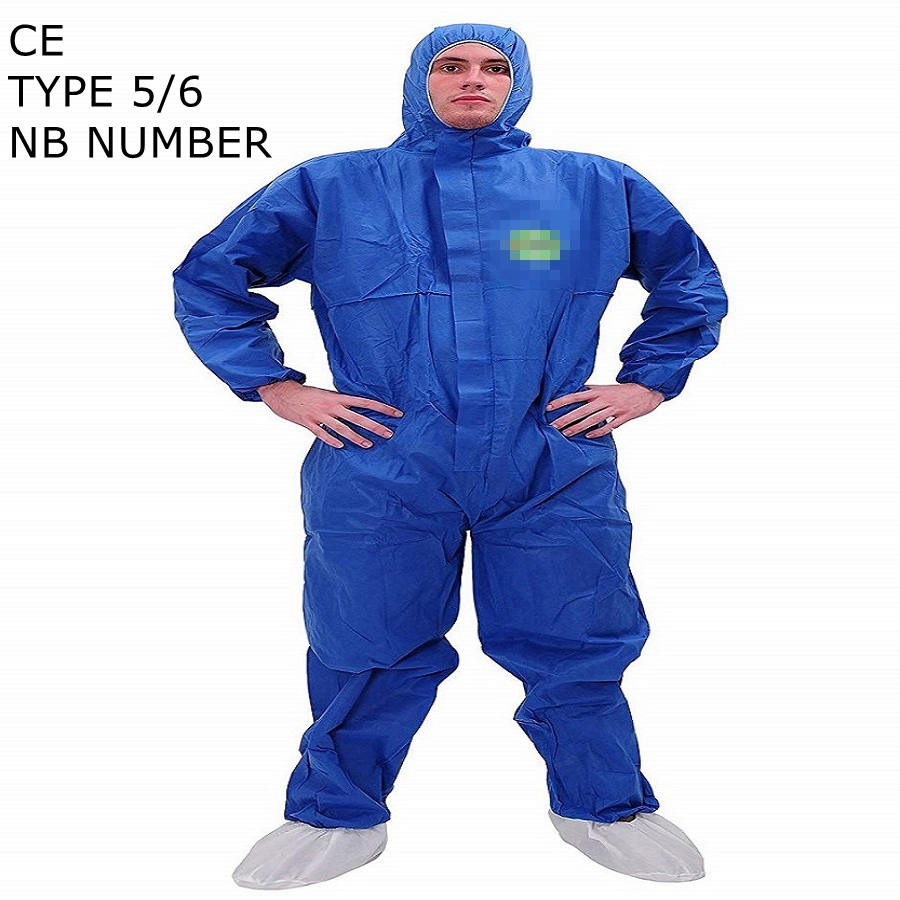 Suministro de Seguridad y Protección Ropa Protectora Desechable Tipo de Fábrica 5/6 Gato 3 Ropa Protectora Desechable de Microporoso SMS para la Eliminación de Asbestos