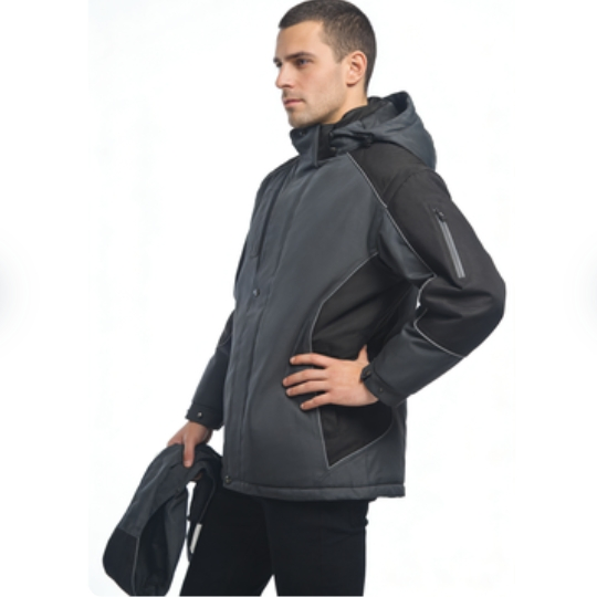 Abrigo acolchado de invierno transpirable para hombre, ropa de seguridad personalizada para soldadura