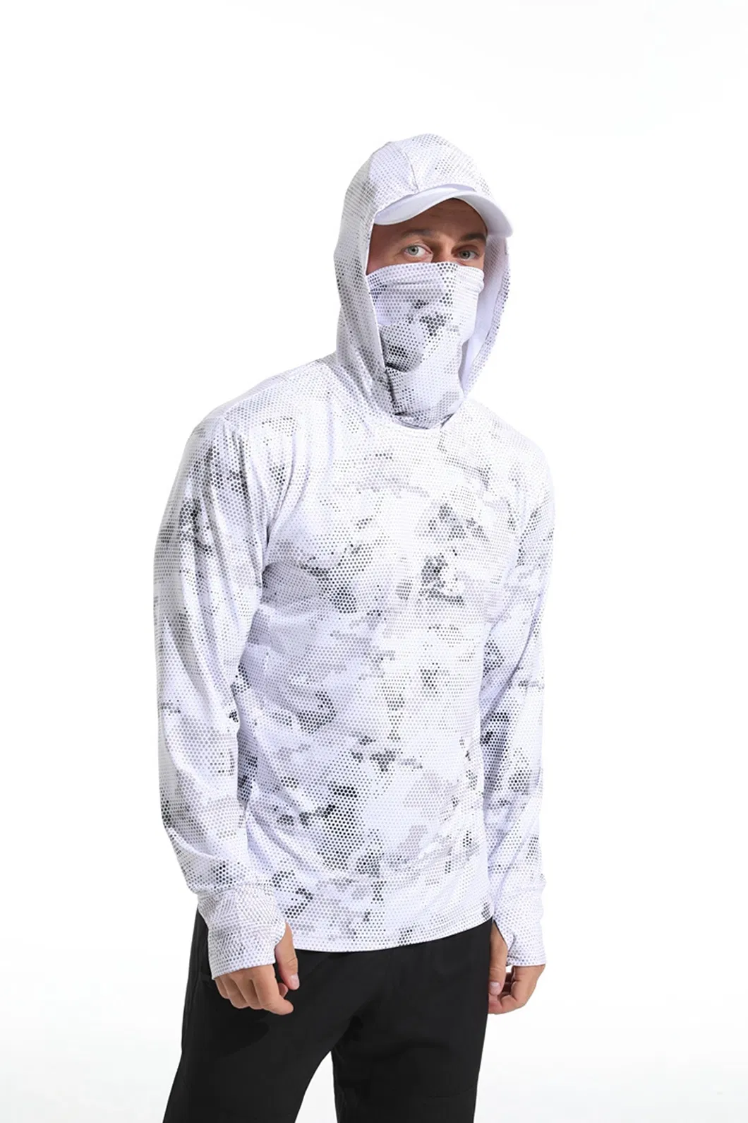 Detalle de ropa protectora exterior de pesca 4